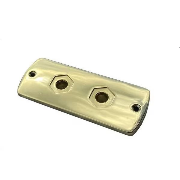 2 Hole Bier Pin Plate-Gold, Afs, Mfr#: 5711058